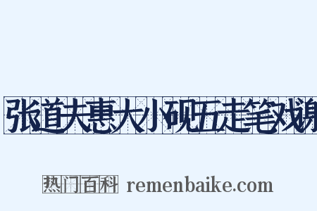 张道夫惠大小砚五走笔戏谢是什么意思的图片